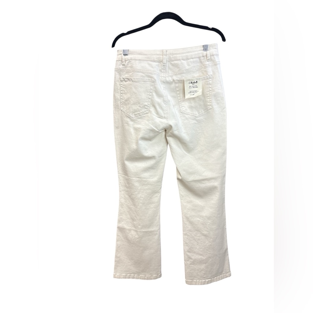 #381 NWT Charlie B Collection Bootcut Stretch Twill Pants Natural Size 8 - Picture 12 of 12